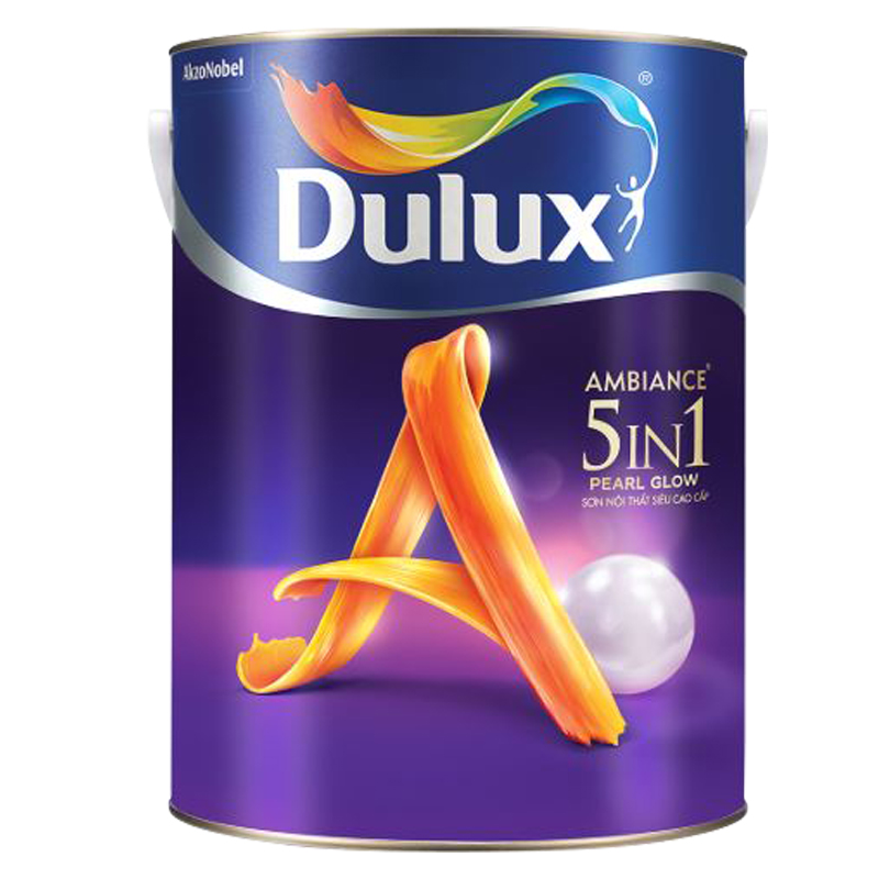 sơn nội thất Dulux Ambiance 5 in 1 Pearl Glow bóng mờ 66A 