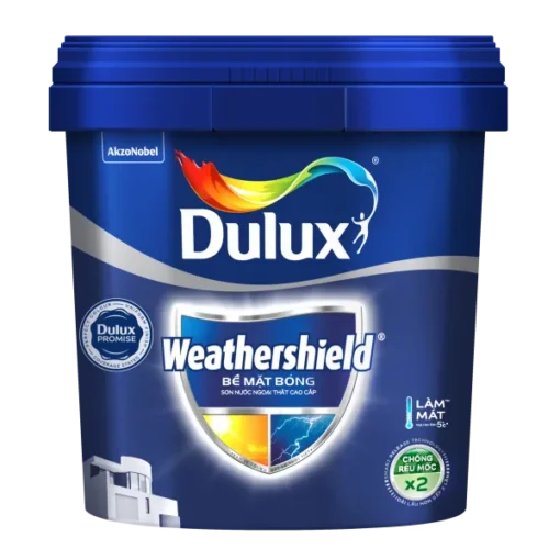 Sơn ngoại thất Dulux Weathershield bề mặt bóng BJ9 5L