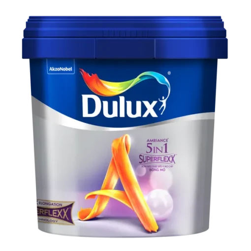 Sơn nội thất Dulux Ambiance 5 in 1 Superflexx bóng mờ Z611 lon 5L