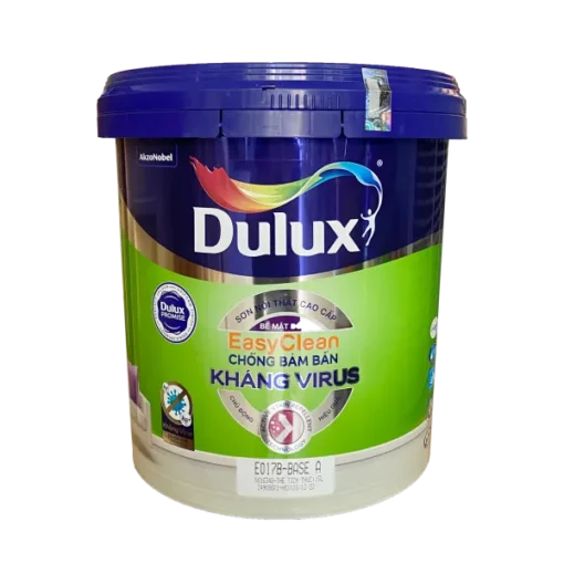 Sơn nội thất Dulux EasyClean Chống Bám Bẩn Kháng Virus - Bóng E017B thùng 15L