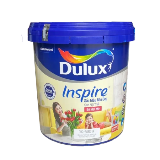 Sơn nội thất Dulux Inspire bền đẹp bề mặt mờ  39A thùng 15L